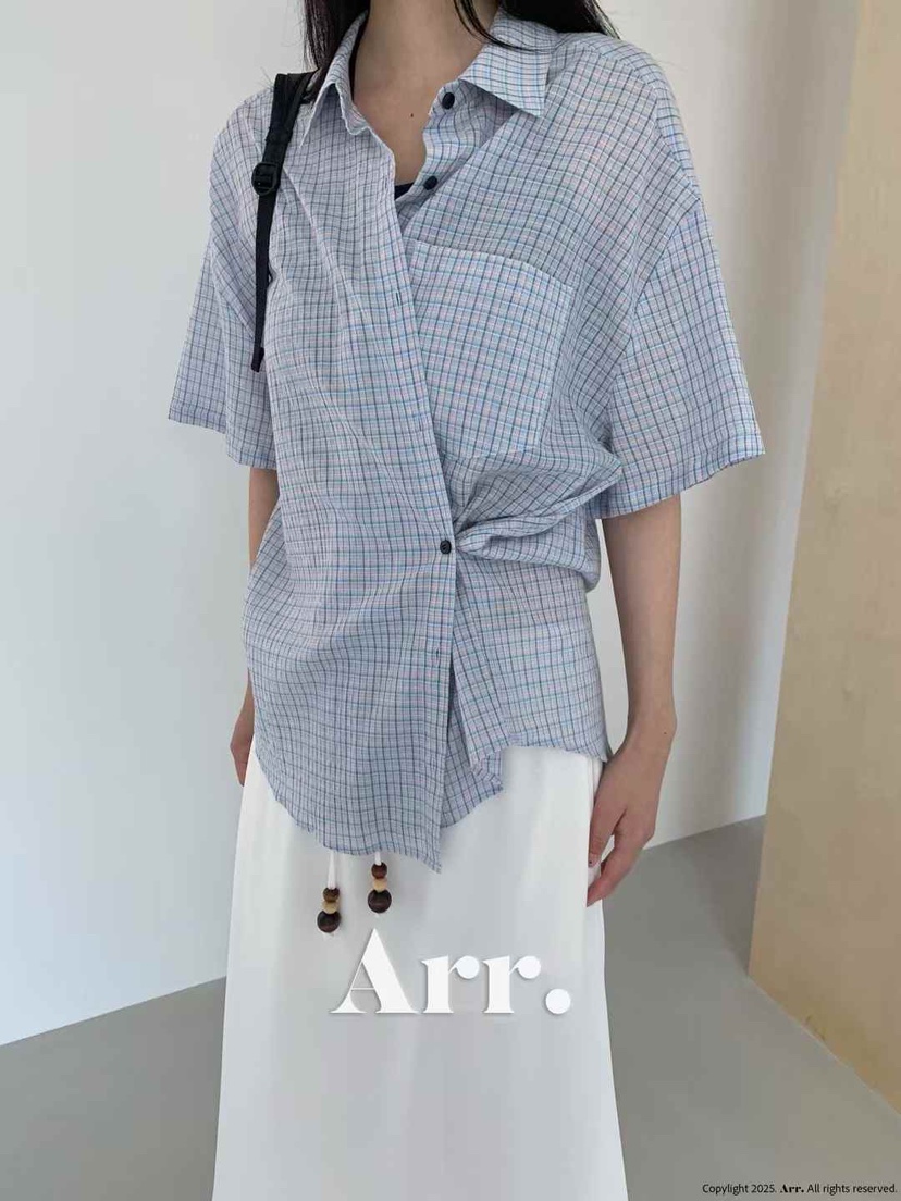 ARR東大門㊣實拍女裝新款推薦休閑人氣真品熱賣25春夏襯衫蕾絲衫ARR襯衫/蕾絲衫