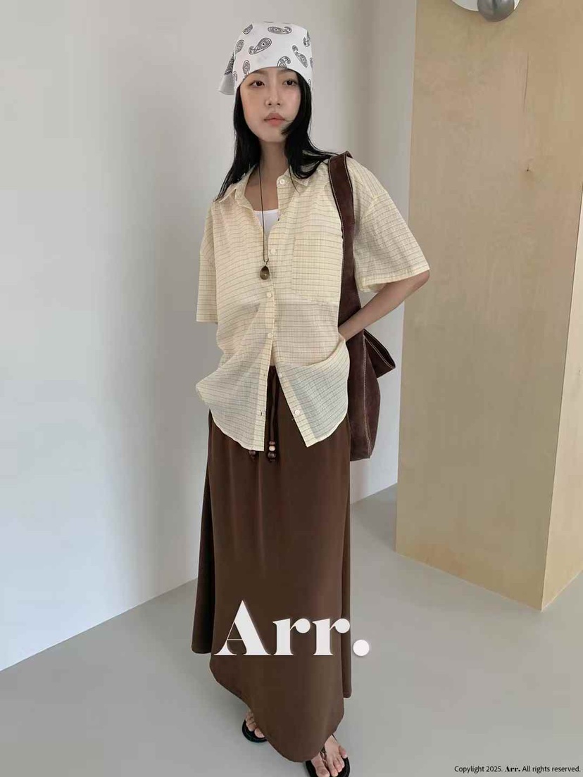 ARR東大門㊣實拍女裝新款推薦休閑人氣真品熱賣25春夏襯衫蕾絲衫ARR襯衫/蕾絲衫