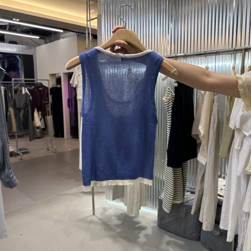 ALEGRE韓國直郵㊣女裝新款熱賣25春夏真品時尚吊帶背心雙層ALEGRE吊帶/背心