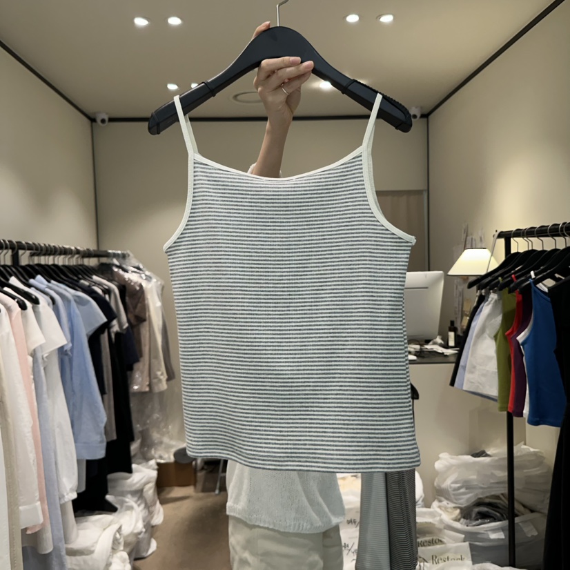 RE STOCK韓國直郵㊣女士新款25春夏時尚真品人氣休閑吊帶背心RE STOCK吊帶/背心