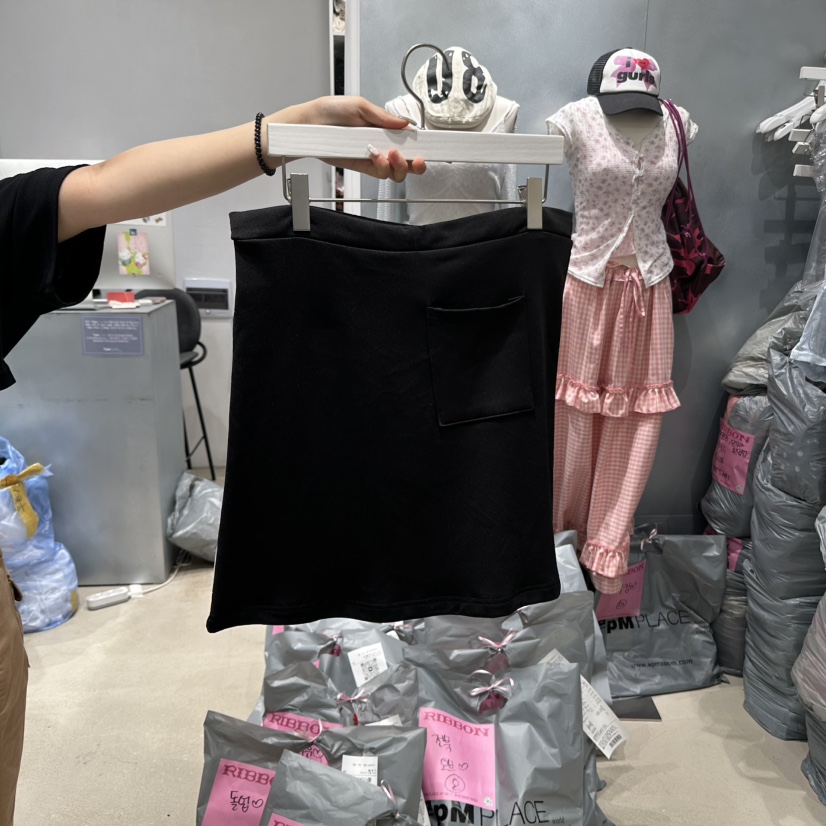 RIBBON韓國代購㊣女裝新款熱賣人氣職業時尚25春夏推薦短裙RIBBON短裙