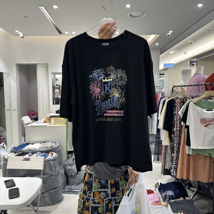COMBO韓國直郵㊣女士新款休閑熱賣職業真品25春夏時尚推薦T恤COM_BOT恤圖色3