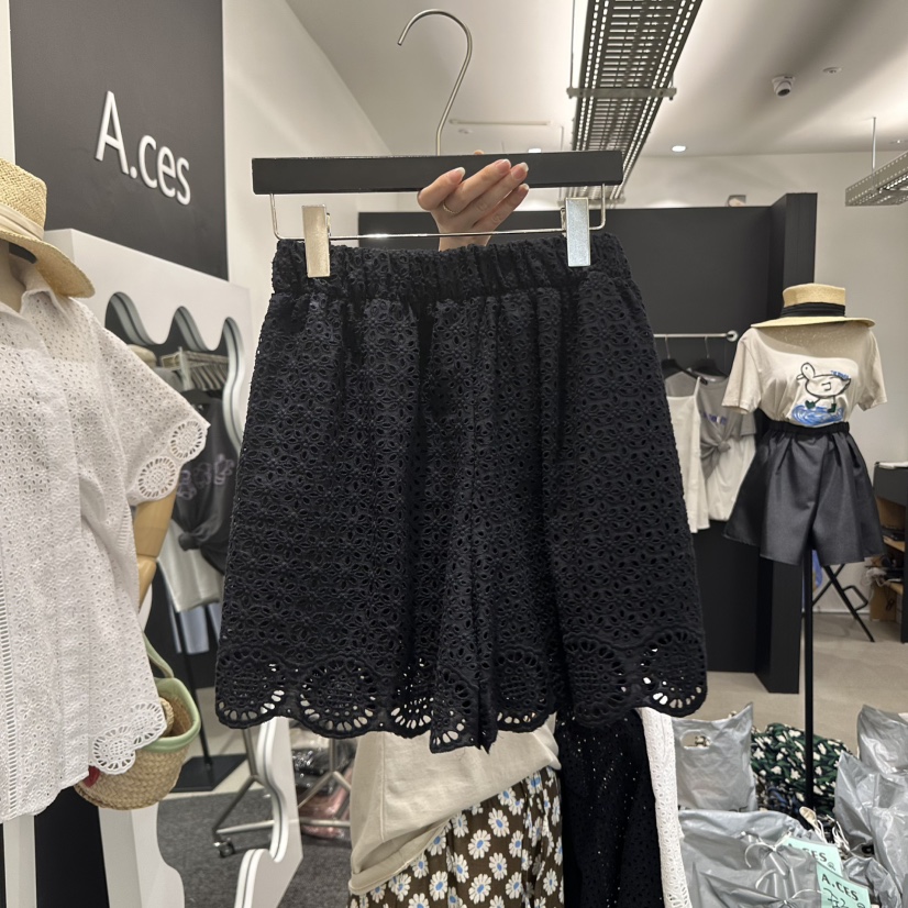 A.CES韓國代購㊣女裝新款人氣真品25春夏時尚熱賣短褲蕾絲A.CES短褲