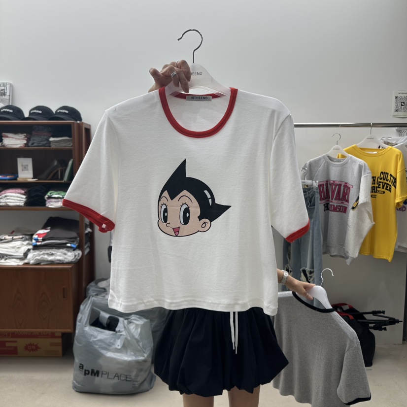 INTHEEND韓國代購㊣女士新品推薦時尚真品人氣25春夏職業T恤INTHEENDT恤