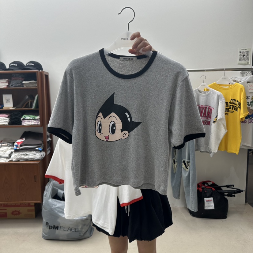 INTHEEND韓國代購㊣女士新品推薦時尚真品人氣25春夏職業T恤INTHEENDT恤圖色2