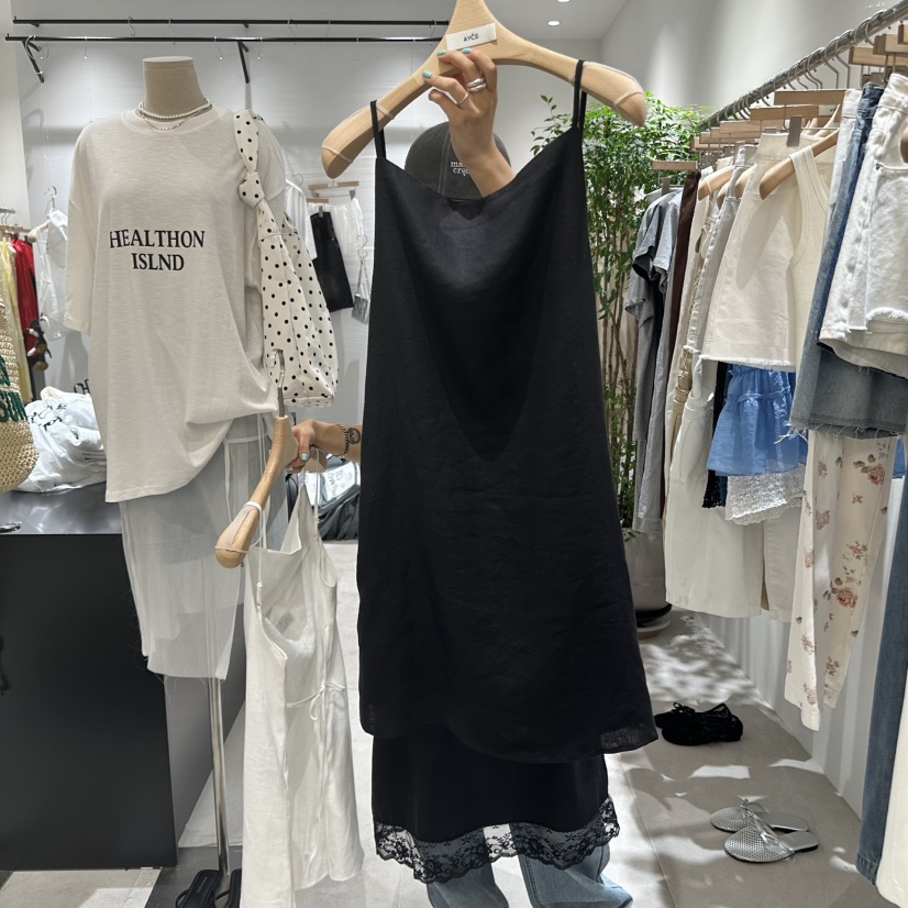 AYCE韓國直郵㊣女裝新品休閑真品人氣時尚25春夏吊帶背心亞麻101SHOWROOM/AYCE吊帶/背心圖色2