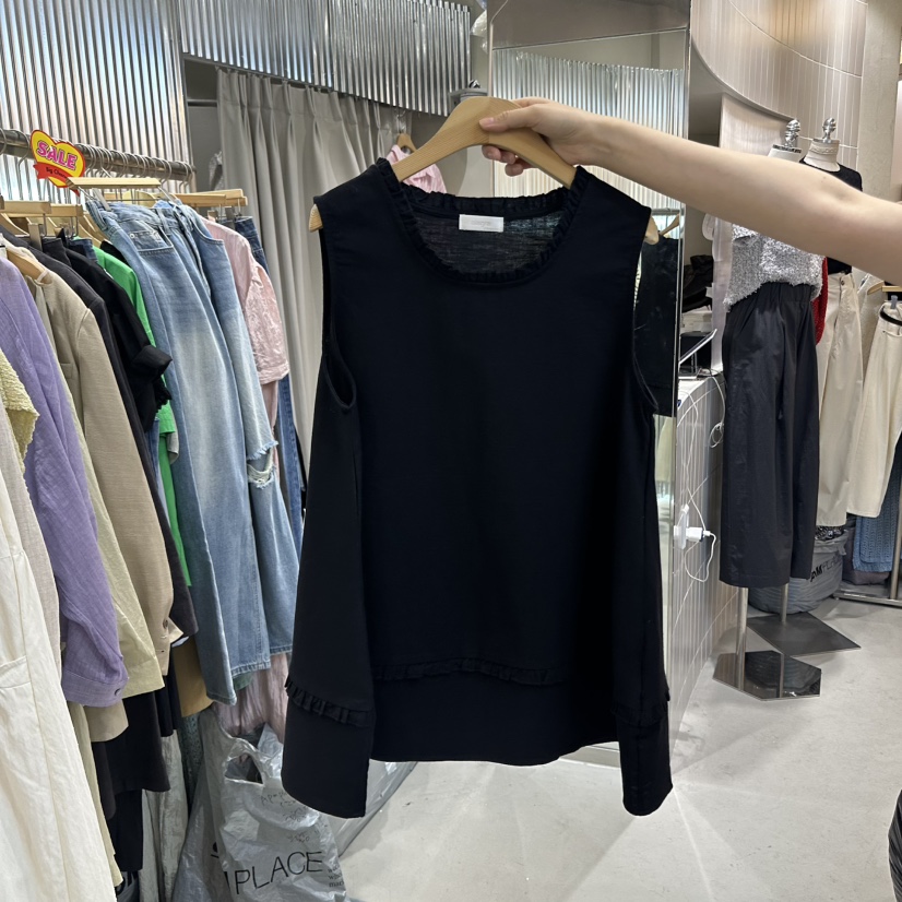 ALEGRE韓國直郵㊣女裝新品休閑職業熱賣人氣吊帶背心亞麻布ALEGRE吊帶/背心圖色2