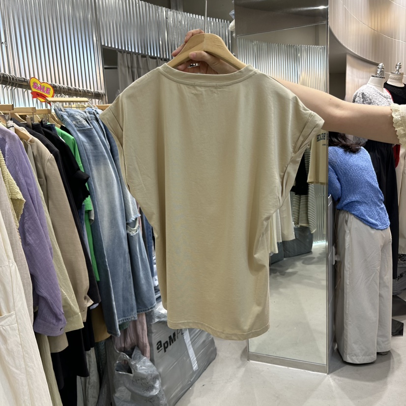 ALEGRE韓國直郵㊣女裝新品休閑熱賣25春夏時尚職業真品推薦T恤ALEGRET恤