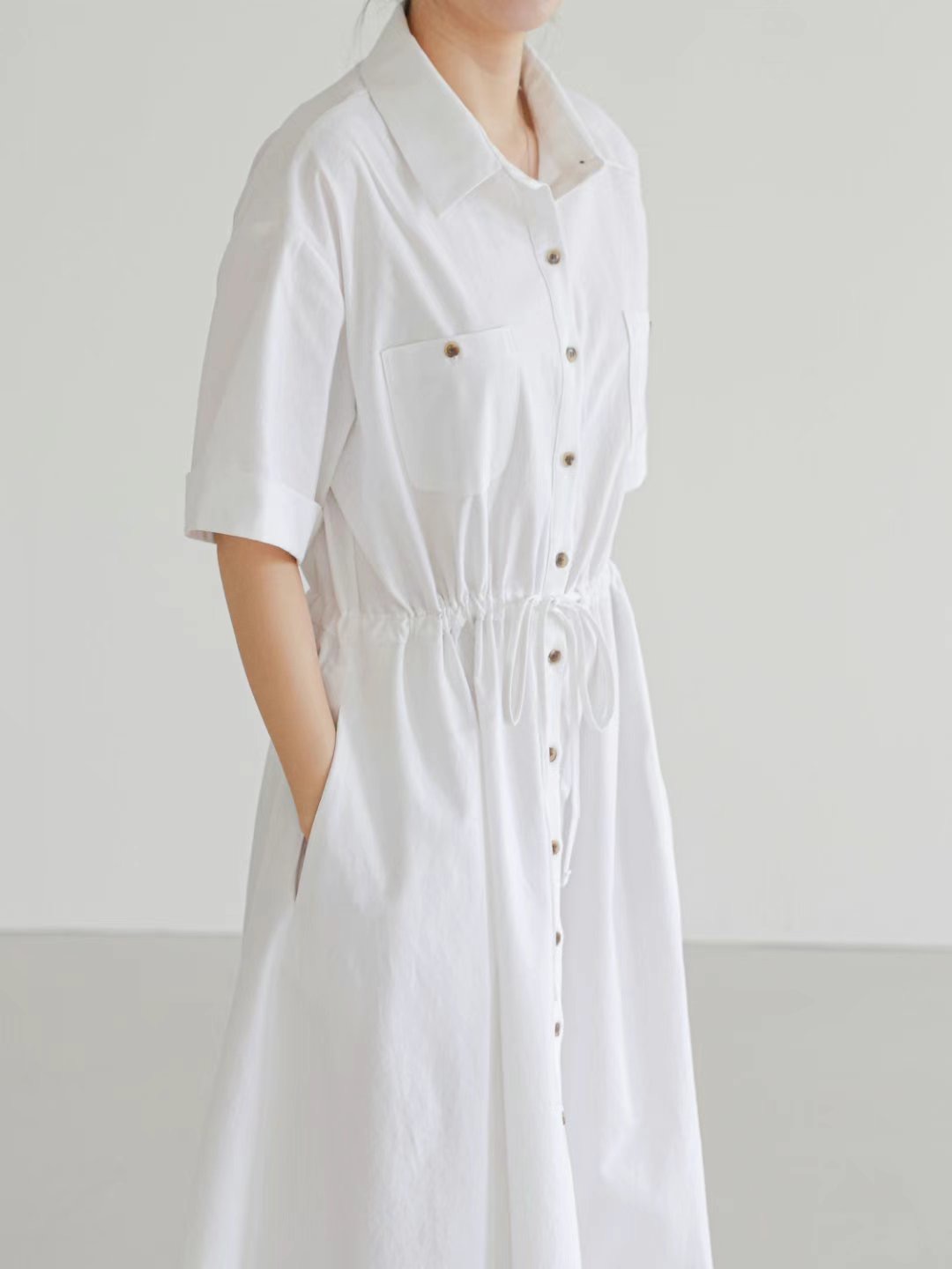 WHITE BEAR韓國直郵㊣女士新品推薦人氣真品休閑職業連衣裙WHITE BEAR連衣裙