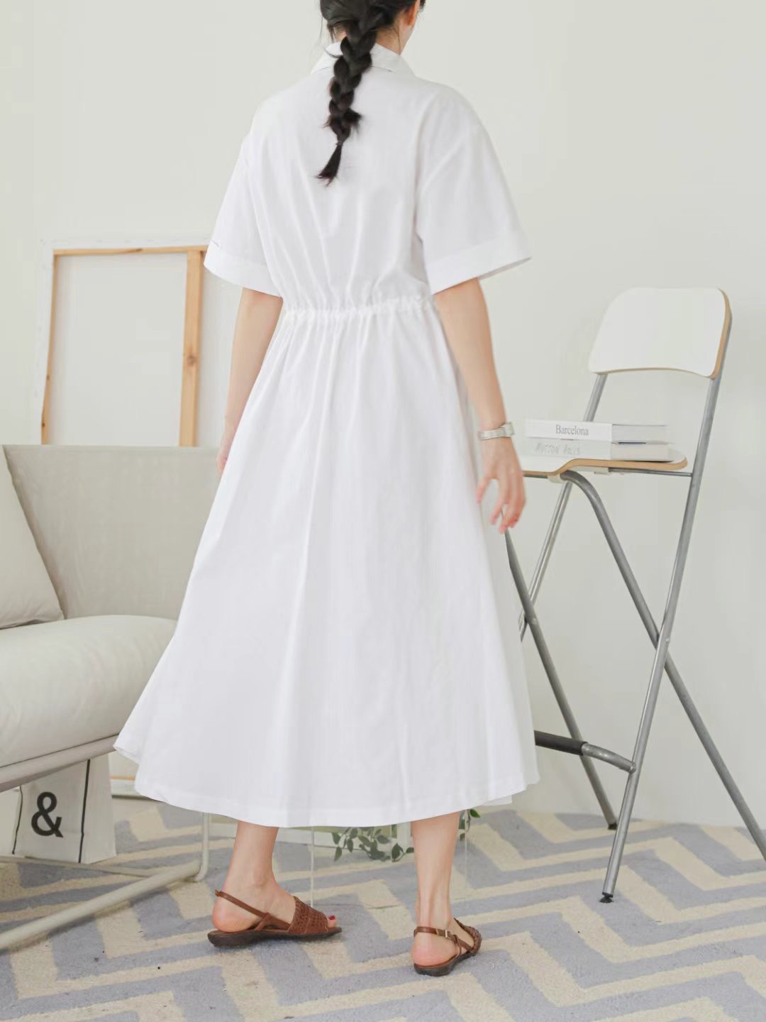 WHITE BEAR韓國直郵㊣女士新品推薦人氣真品休閑職業連衣裙WHITE BEAR連衣裙