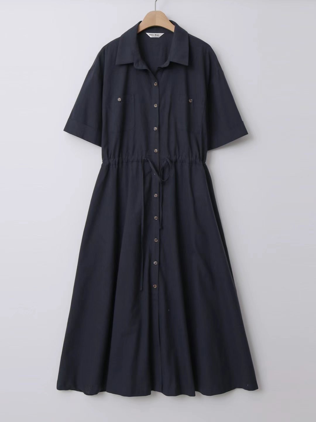 WHITE BEAR韓國直郵㊣女士新品推薦人氣真品休閑職業連衣裙WHITE BEAR連衣裙