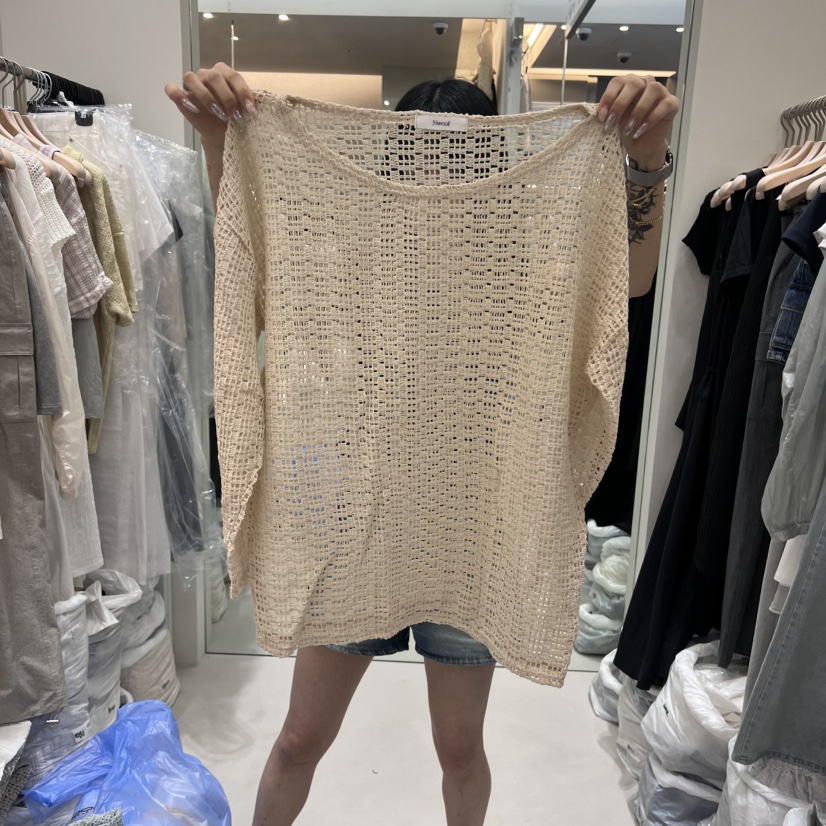 NWEOL韓國代購㊣女裝新款人氣職業時尚休閑推薦熱賣25春夏針織衫NWEOL針織衫圖色2