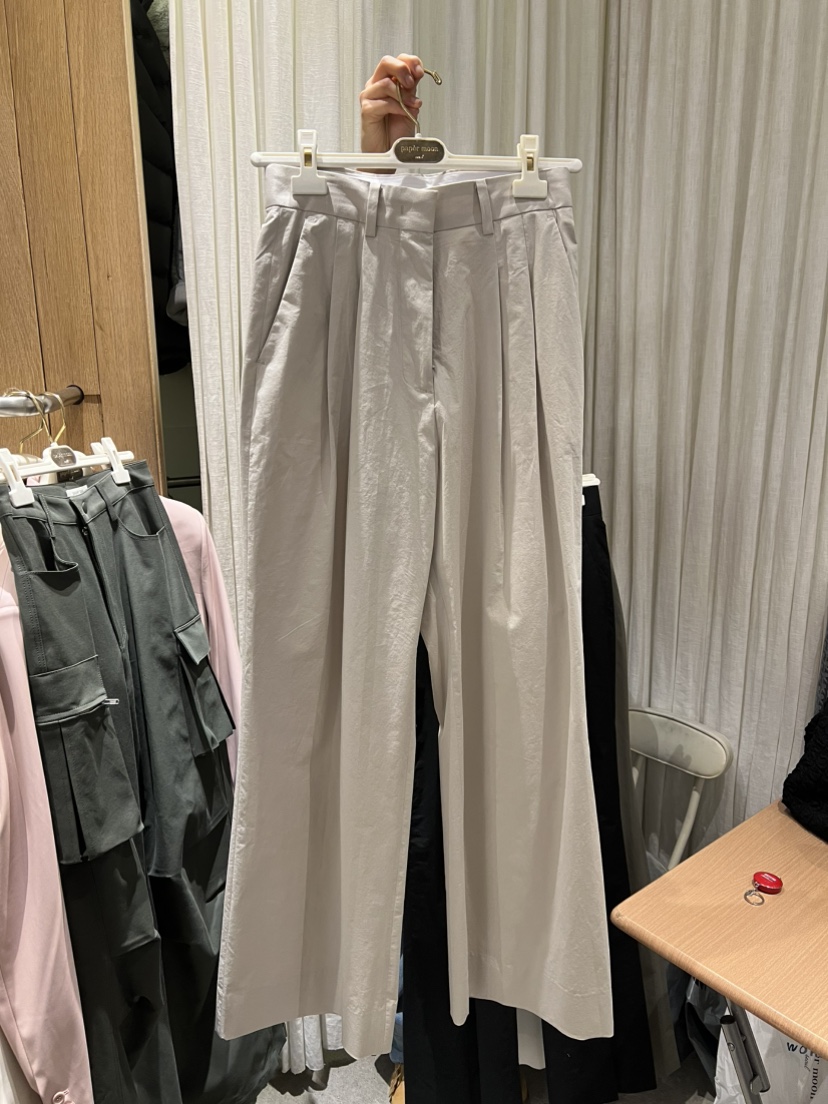 PAPERMOON韓國直郵㊣女士新品25春夏熱賣時尚職業休閑休閑褲paper moon休閑褲圖色4