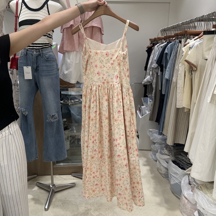 MELO韓國代購㊣女裝新品熱賣時尚真品25春夏推薦休閑連衣裙MELO連衣裙