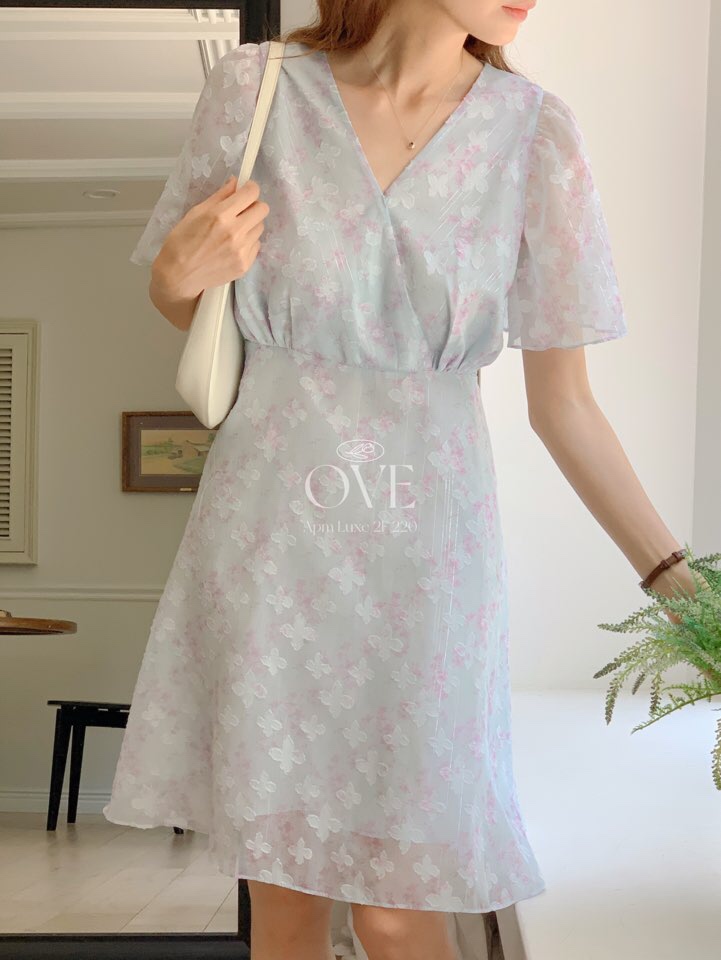 OVE韓國代購㊣女士新款真品時尚職業休閑人氣熱賣25春夏連衣裙OVE連衣裙