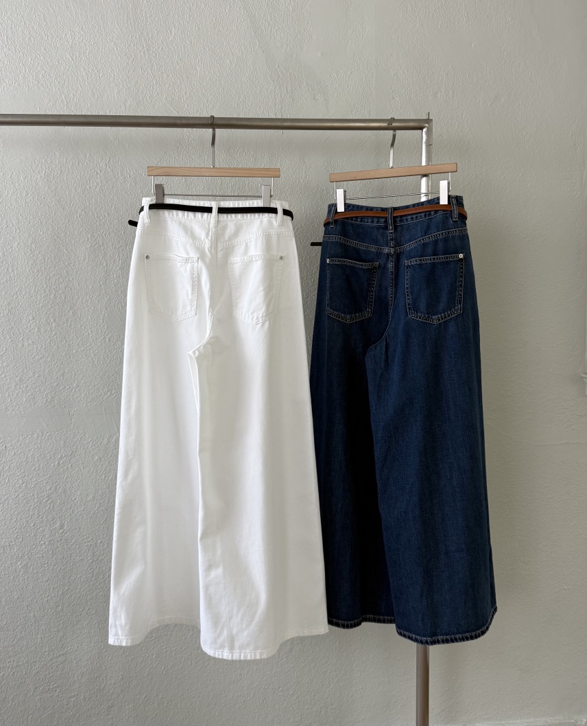 TWENTY FOUR SEVEN24-7東大門㊣代購女裝新品25春夏休閑褲含腰帶TEWNTY FOUR SEVEN24-7休閑褲