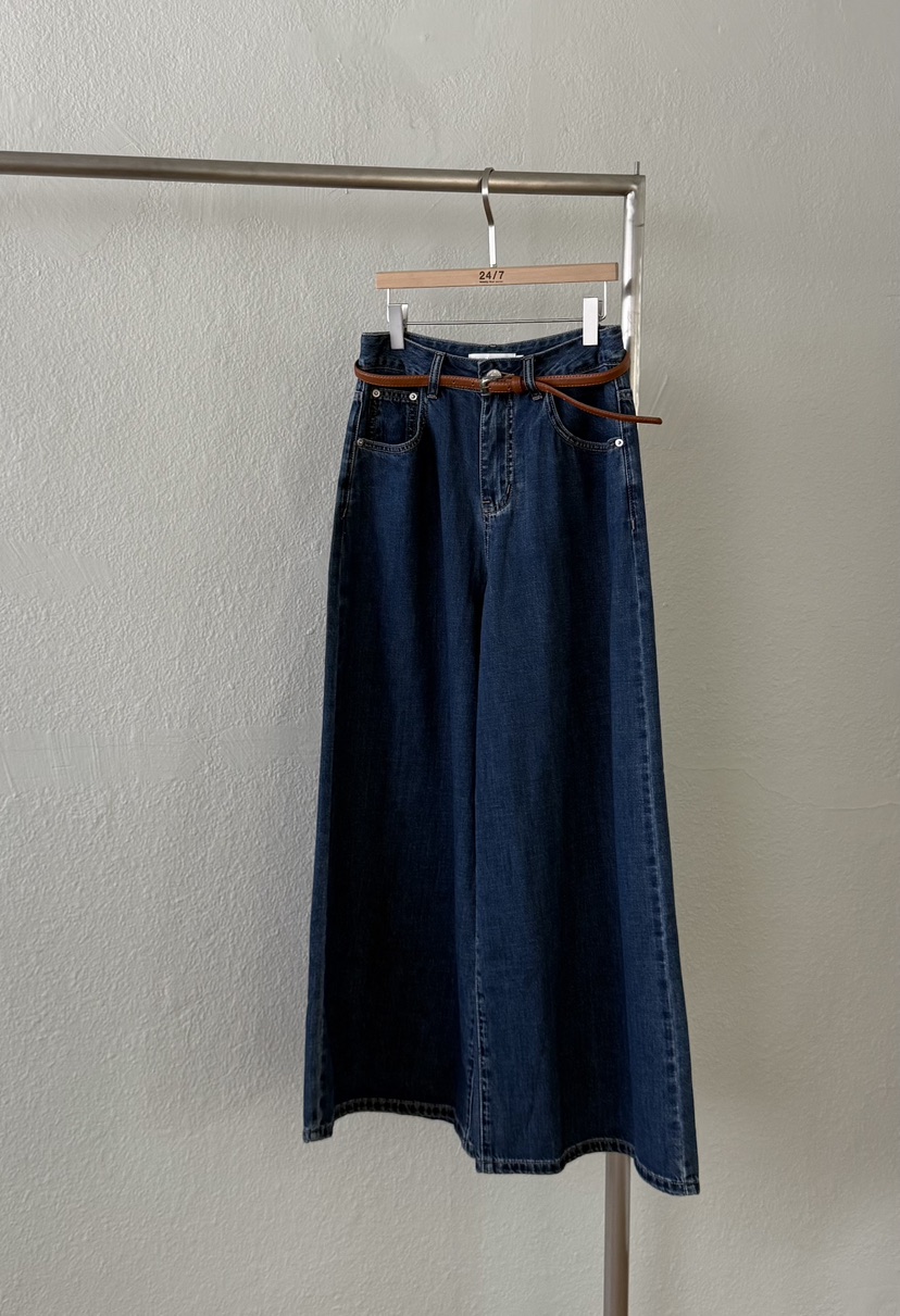 TWENTY FOUR SEVEN24-7東大門㊣代購女裝新品25春夏休閑褲含腰帶TEWNTY FOUR SEVEN24-7休閑褲圖色2