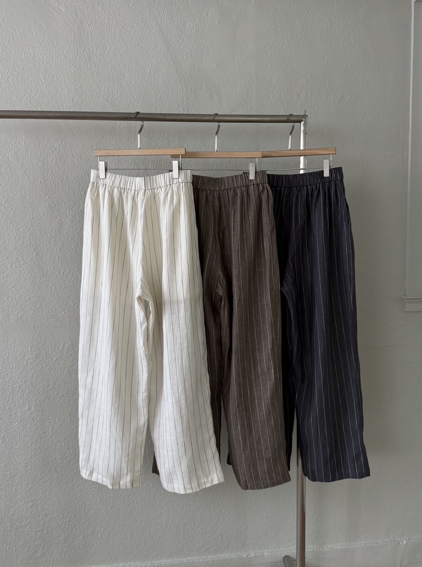 TWENTY FOUR SEVEN24-7韓國直郵㊣女士新品職業休閑褲亞麻TEWNTY FOUR SEVEN24-7休閑褲