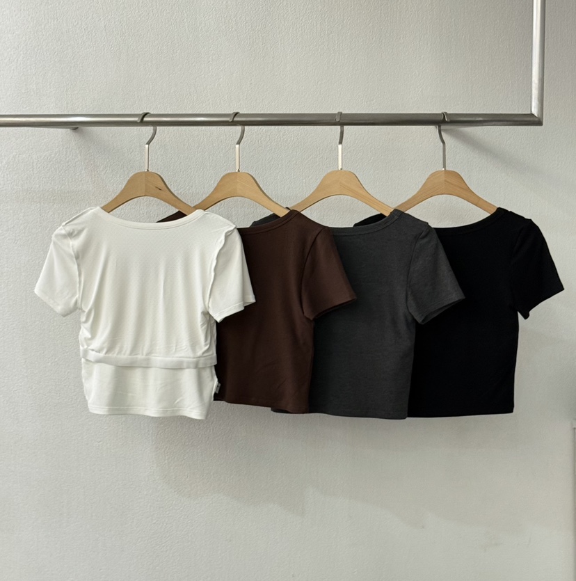 TWENTY FOUR SEVEN24-7韓國代購㊣女士新品25春夏時尚T恤TEWNTY FOUR SEVEN24-7T恤