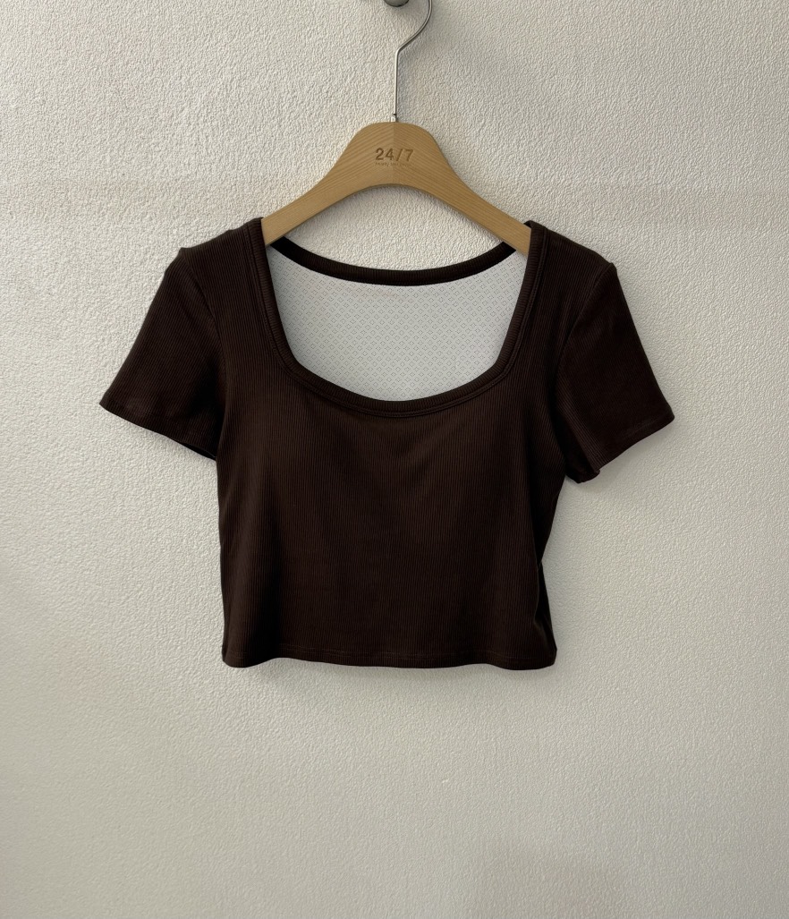 TWENTY FOUR SEVEN24-7韓國代購㊣女士新品25春夏時尚T恤TEWNTY FOUR SEVEN24-7T恤圖色2
