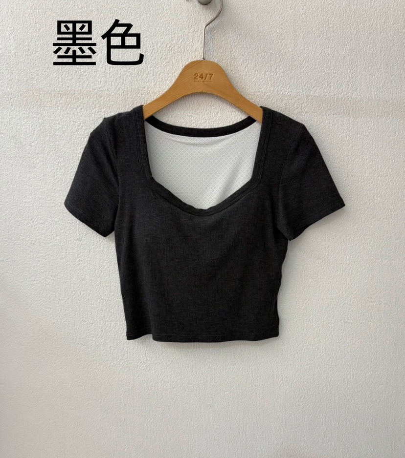 TWENTY FOUR SEVEN24-7韓國代購㊣女士新品25春夏時尚T恤TEWNTY FOUR SEVEN24-7T恤圖色4