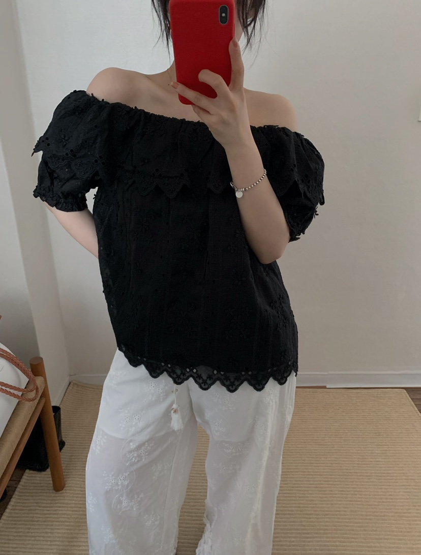 TWENTY FOUR SEVEN24-7東大門㊣實拍女士新品25春夏襯衫蕾絲衫TEWNTY FOUR SEVEN24-7襯衫/蕾絲衫