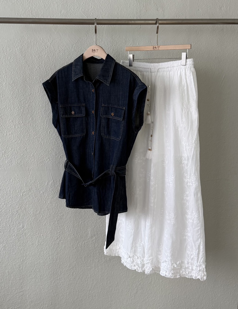 TWENTY FOUR SEVEN24-7東大門㊣代購女裝新品職業馬甲含腰帶TEWNTY FOUR SEVEN24-7馬甲