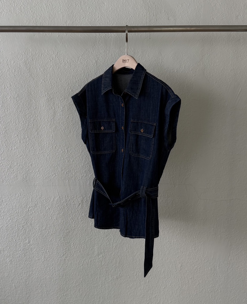 TWENTY FOUR SEVEN24-7東大門㊣代購女裝新品職業馬甲含腰帶TEWNTY FOUR SEVEN24-7馬甲