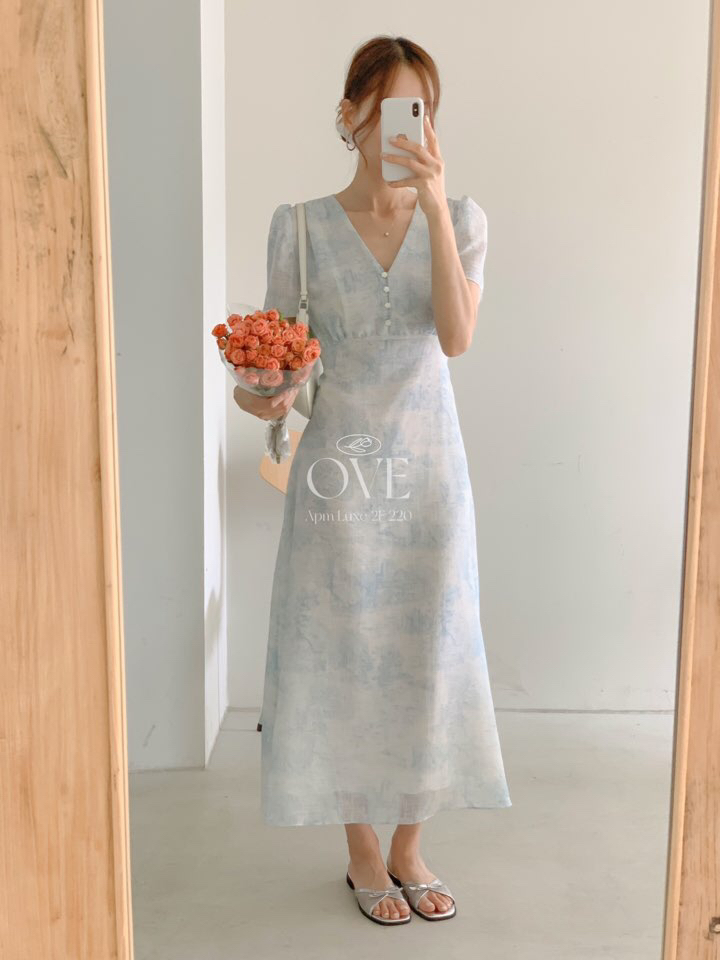 OVE韓國代購㊣女士新品熱賣推薦休閑真品人氣25春夏時尚連衣裙OVE連衣裙