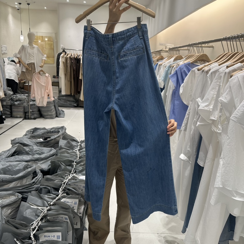 BLUEI-D韓國代購㊣女裝新品熱賣人氣25春夏推薦休閑牛仔褲Blue i-d牛仔褲