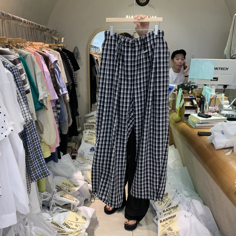 BLACKFRIDAY韓國代購㊣女裝新品熱賣25春夏職業人氣時尚休閑褲BLACK FRIDAY休閑褲圖色3