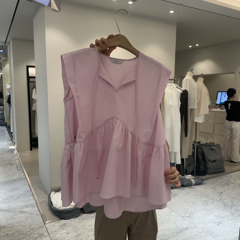 BLUEI-D韓國代購㊣女士新品熱賣職業25春夏推薦時尚吊帶背心Blue i-d吊帶/背心圖色2