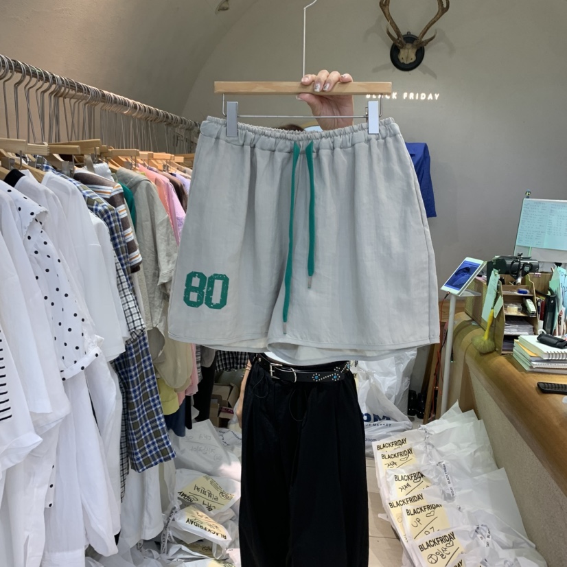BLACKFRIDAY東大門㊣代購女裝新品時尚人氣熱賣25春夏短褲亞麻BLACK FRIDAY短褲圖色2