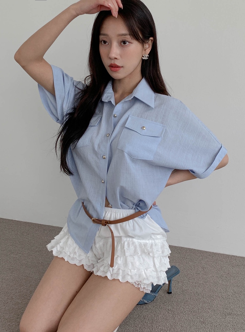 SLIT東大門㊣直郵女士新款時尚推薦真品人氣熱賣襯衫蕾絲衫SLIT襯衫/蕾絲衫
