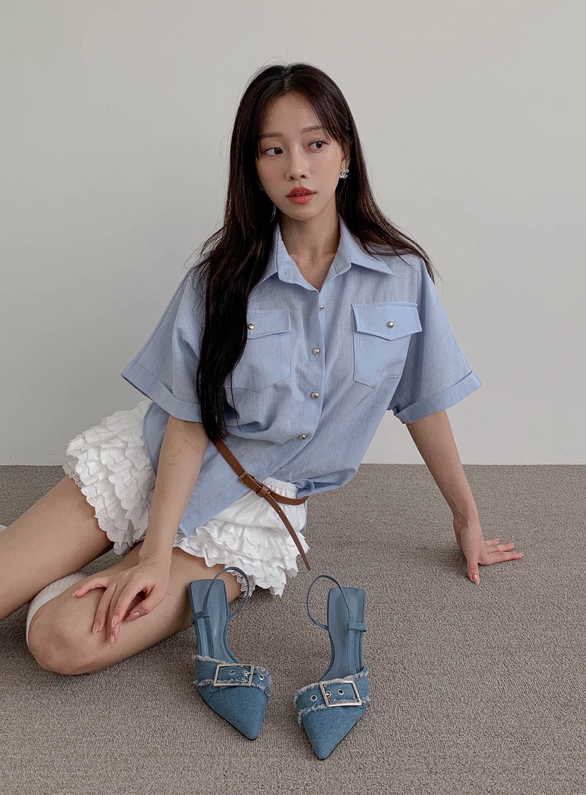 SLIT東大門㊣直郵女士新款時尚推薦真品人氣熱賣襯衫蕾絲衫SLIT襯衫/蕾絲衫