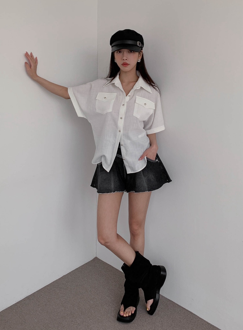 SLIT東大門㊣直郵女士新款時尚推薦真品人氣熱賣襯衫蕾絲衫SLIT襯衫/蕾絲衫