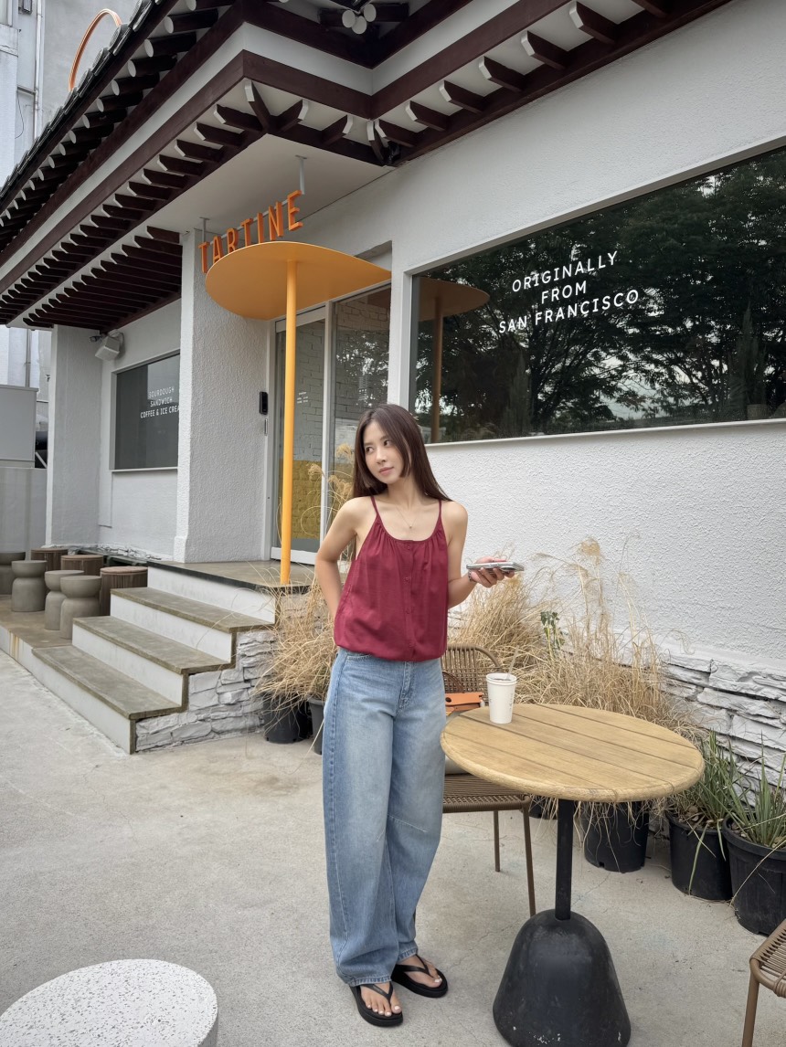 THE ABLE韓國直郵㊣女士新款25春夏時尚職業真品推薦吊帶背心THE ABLE/TA吊帶/背心