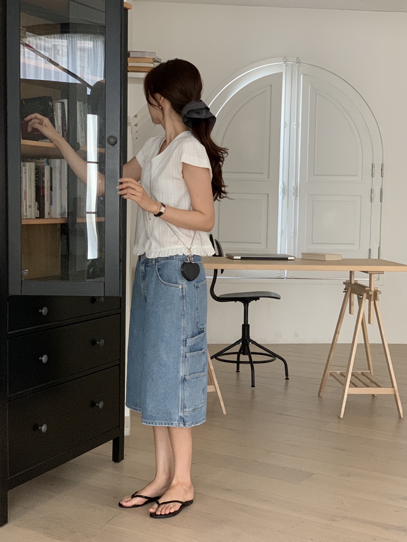 THE ABLE韓國代購㊣女士新品職業人氣推薦真品襯衫蕾絲衫褶皺THE ABLE/TA襯衫/蕾絲衫