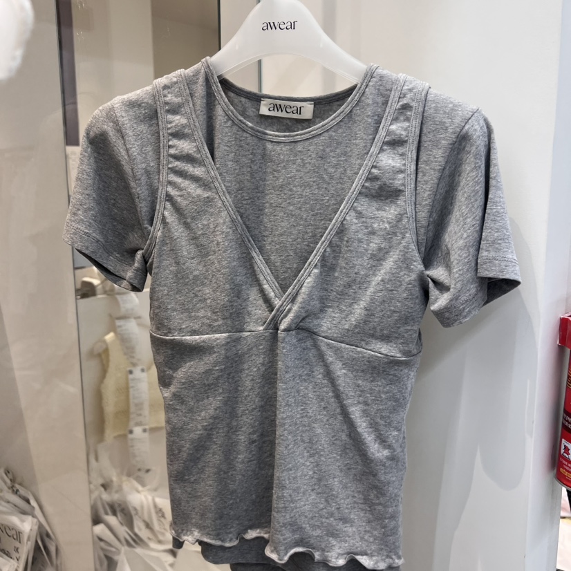 RUMIRU/AWEAR東大門㊣實拍女裝新款休閑吊帶背心不含內搭V領awear/RUMIRU吊帶/背心圖色2