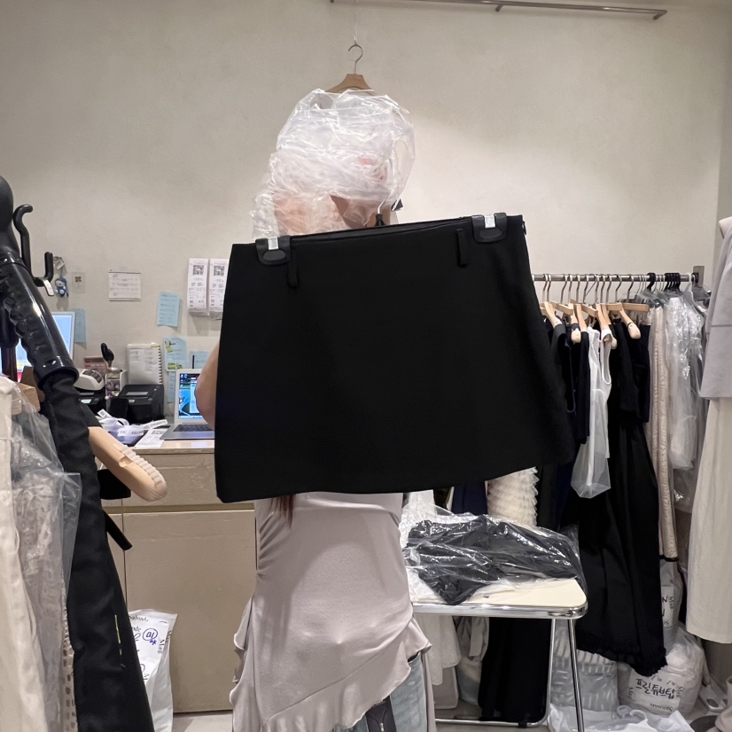 SALONDEMAG韓國直郵㊣女裝新品熱賣真品職業推薦人氣25春夏短裙SALONDEMAG短裙圖色2