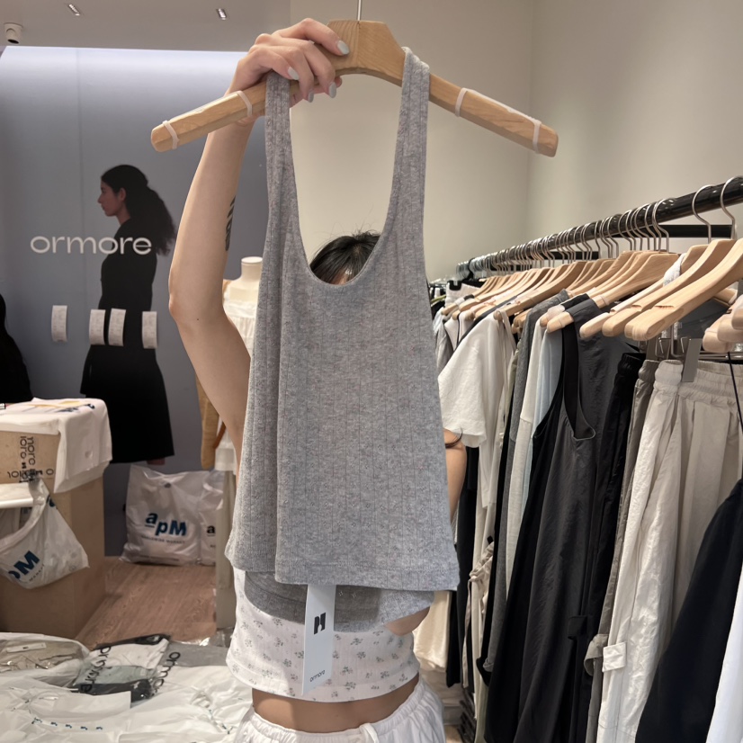 ORMORE東大門㊣代購女裝新品人氣職業真品推薦休閑吊帶背心ORMORE吊帶/背心圖色3