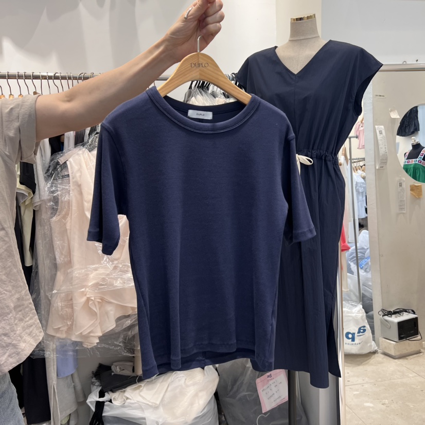 DUPLO韓國代購㊣女裝新品職業推薦熱賣人氣休閑時尚真品T恤DUPLOT恤圖色2