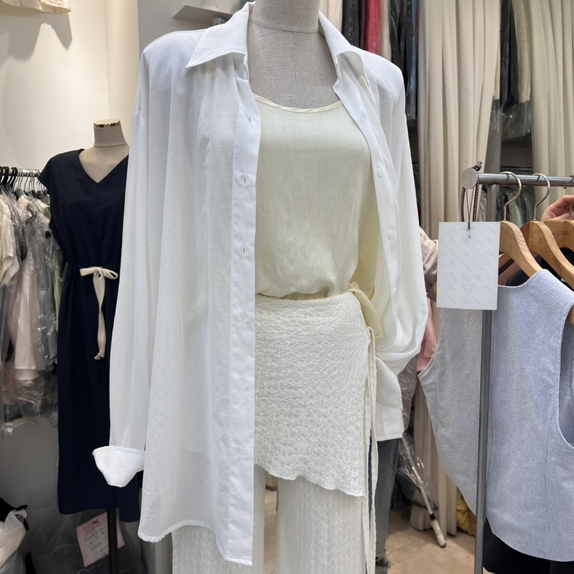 DUPLO東大門㊣代購女士新款真品25春夏推薦休閑人氣襯衫蕾絲衫DUPLO襯衫/蕾絲衫圖色2