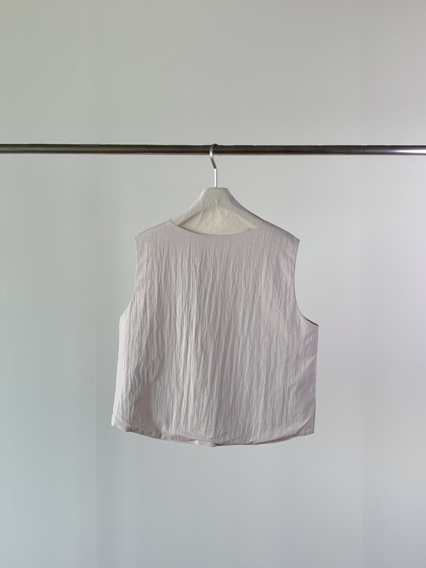 ONE MONE韓國代購㊣女裝新品休閑25春夏推薦馬甲兩面可穿格紋ONE MONE馬甲