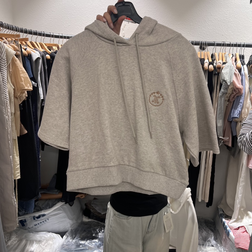 ALMOND PEPE東大門㊣直郵女裝新品休閑真品25春夏T恤Sale連帽衫ALMOND PEPET恤圖色2