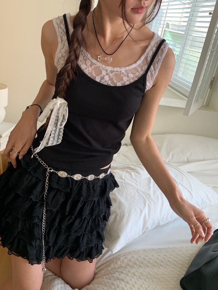 MORE THAN-P東大門㊣實拍女裝新款休閑25春夏熱賣吊帶背心MORE THAN吊帶/背心