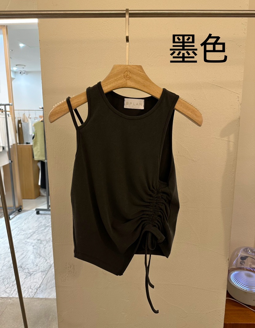 BPLAN韓國代購㊣女士新品職業真品時尚休閑25春夏推薦吊帶背心BPLAN吊帶/背心圖色2