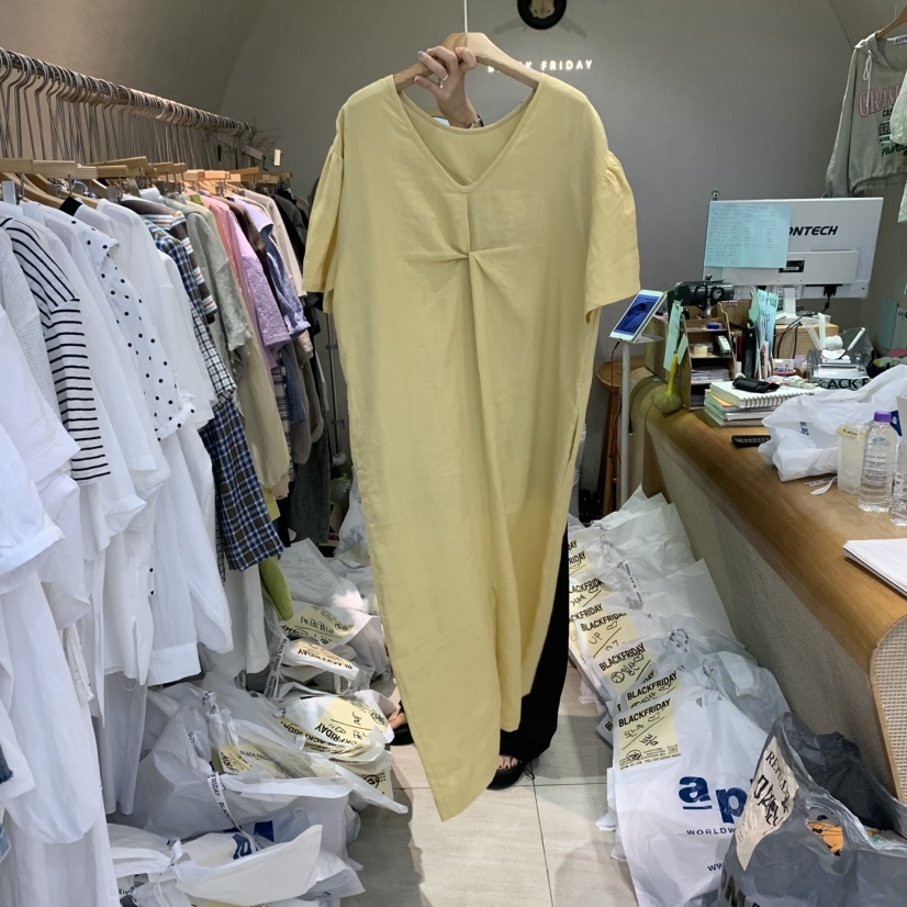 BLACKFRIDAY東大門㊣直郵女士新品推薦人氣連衣裙波士頓亞麻BLACK FRIDAY連衣裙