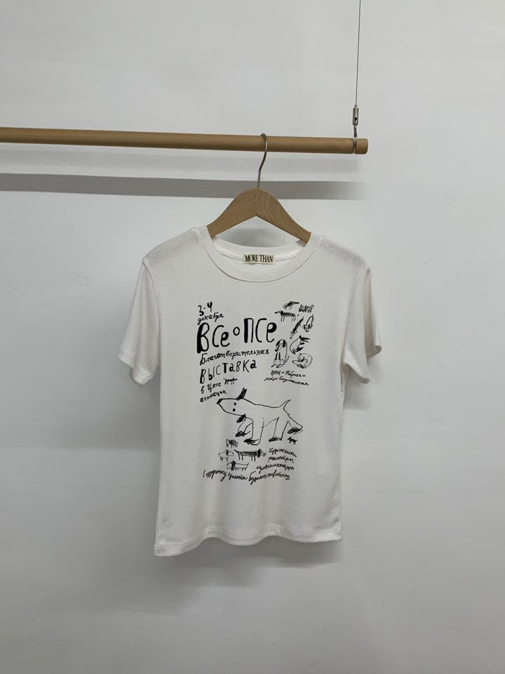 MORE THAN-P東大門㊣代購女士新品職業推薦人氣真品25春夏T恤MORE THANT恤圖色1