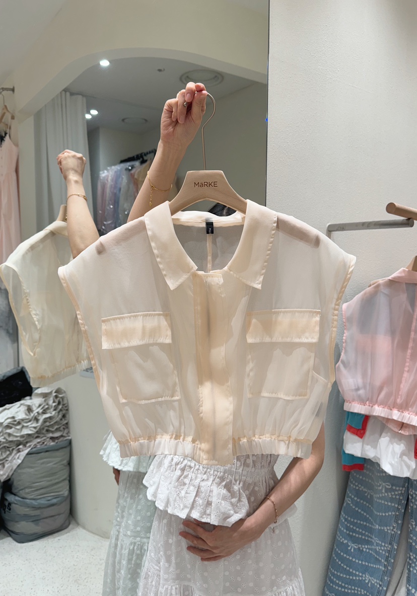 MARKE-P東大門㊣實拍女裝新款職業熱賣休閑人氣時尚馬甲透視MARKE-P馬甲